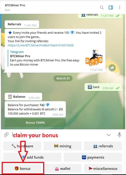 bitcoin bot telegram)