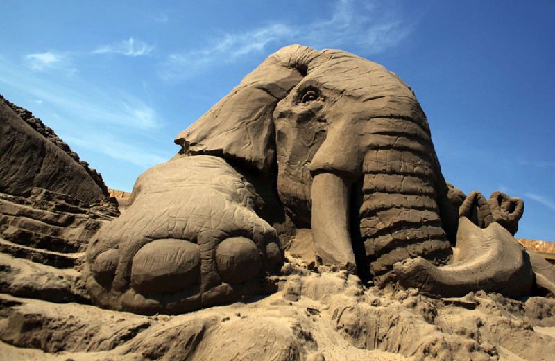 It is a ridiculously short amount of time.' The world's best sand artists  sculpt masterpieces in just 6 hours