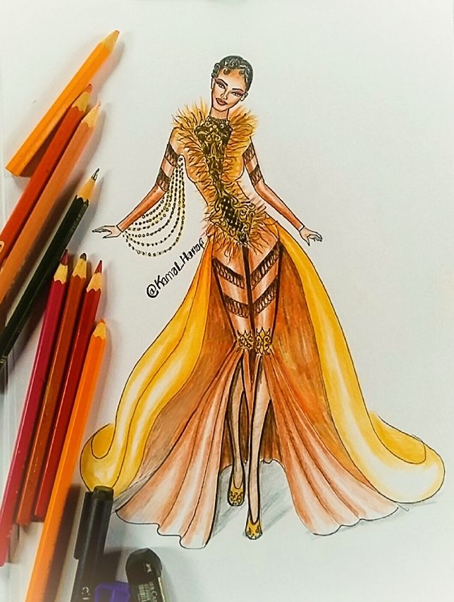 Haute couture drawing sale