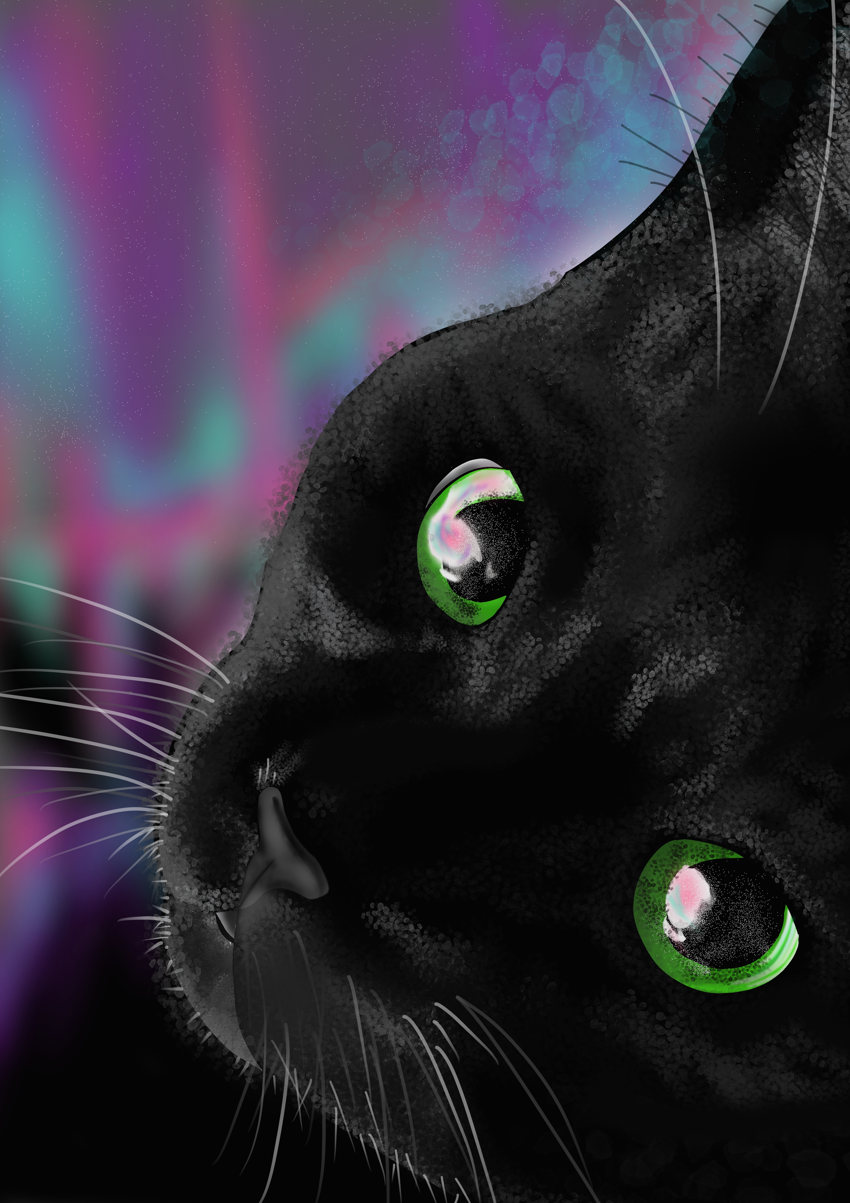 Ilustración digital de gato realista por artistalfred — Steemit