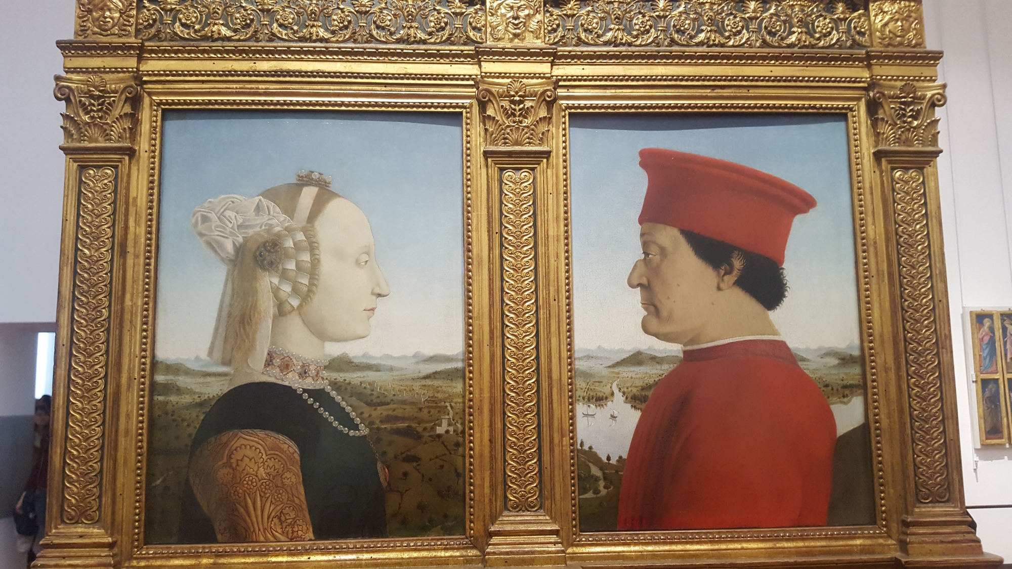 Duke and Duchess of Urbino Galleria degli Uffizi photo by Tigrilla Gardenia