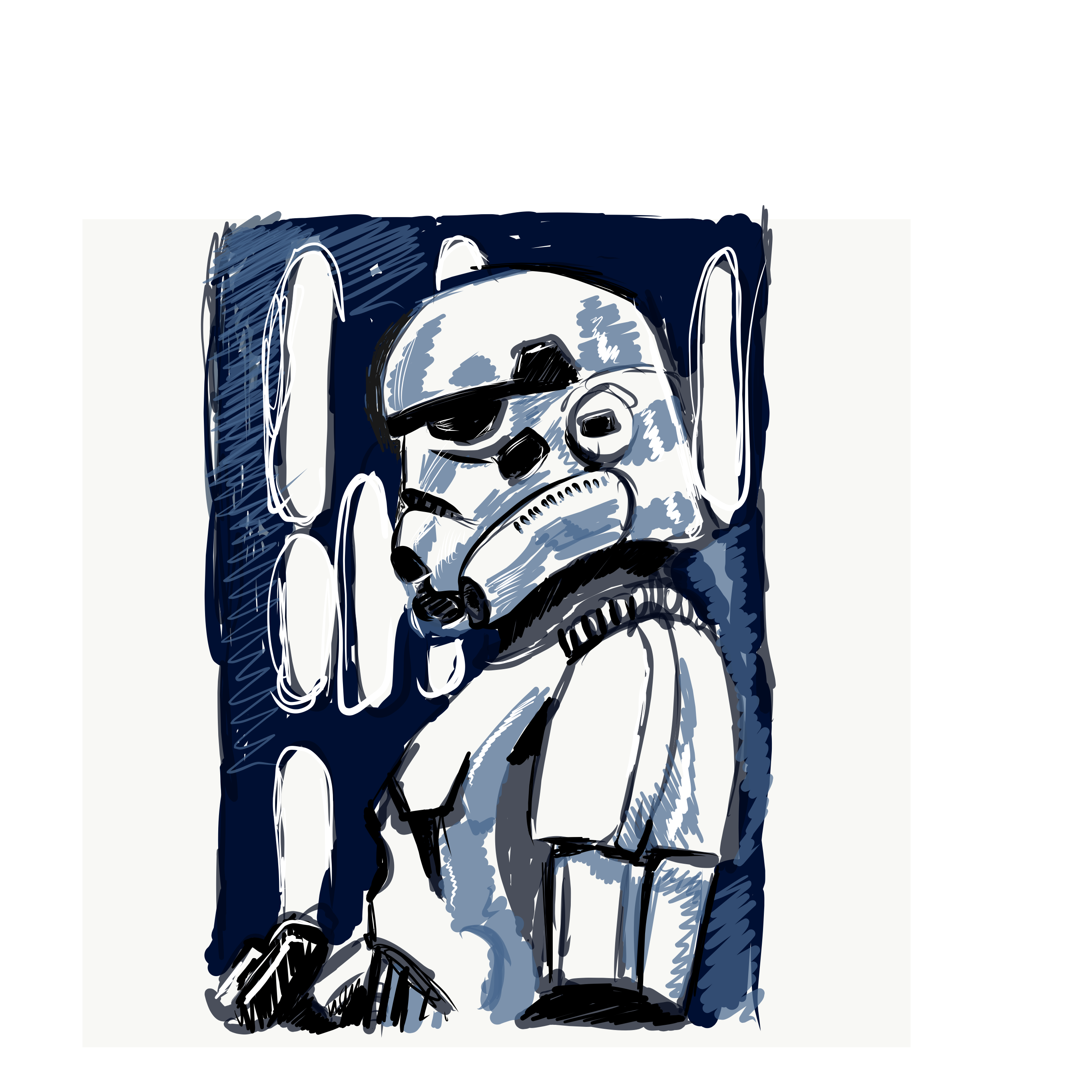 Stormtrooper Sketch Drawn On Ipad Pro Steemit