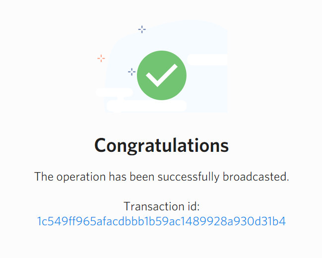 Steemit Success Transaction