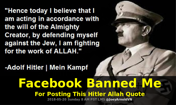 facebook hitler ban