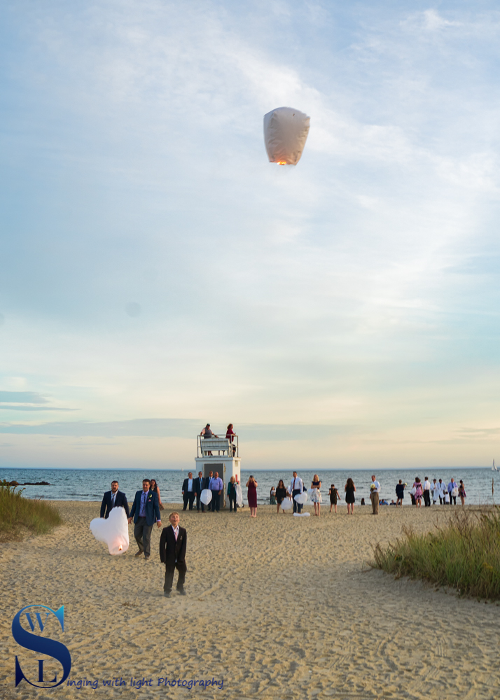 Gulf Beach wedding party and lanterns.jpg