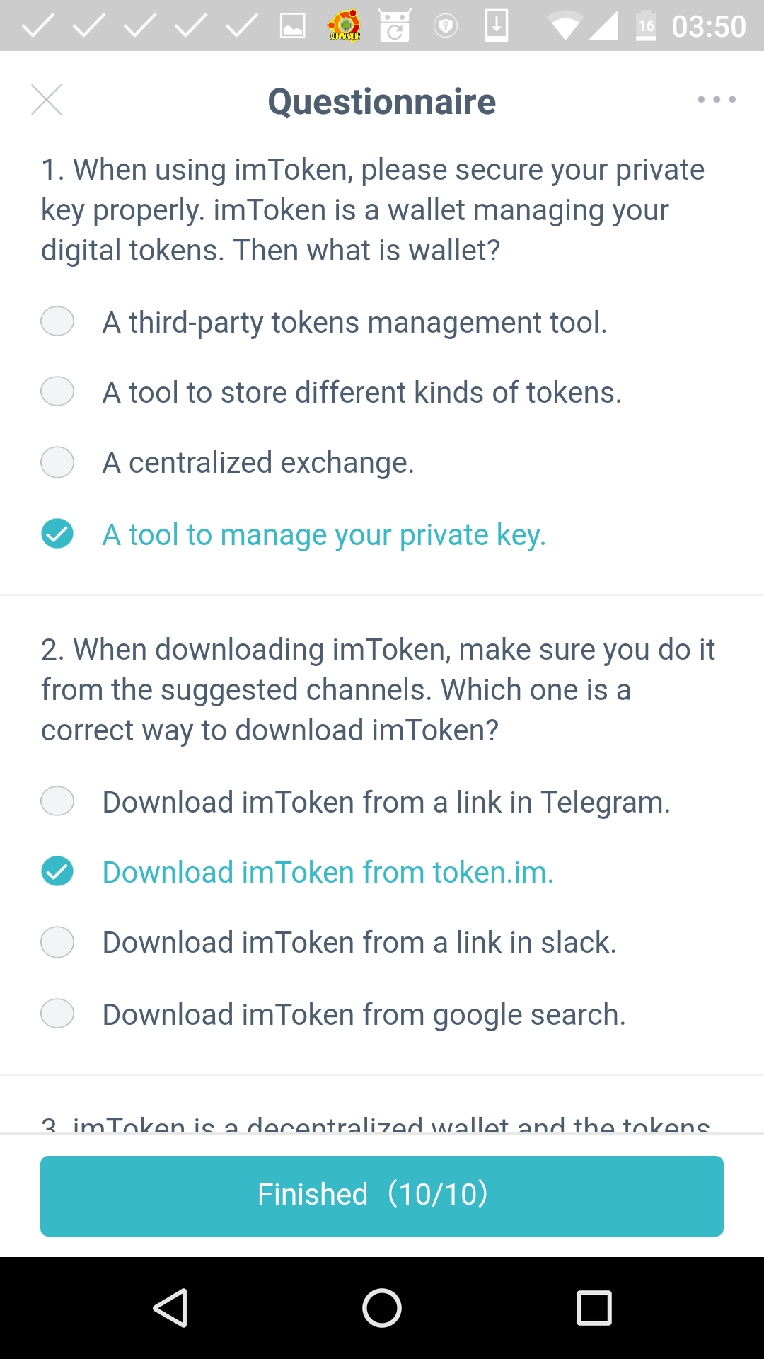 1. A tool to manage your private key 2. Download imToken from token.im.
