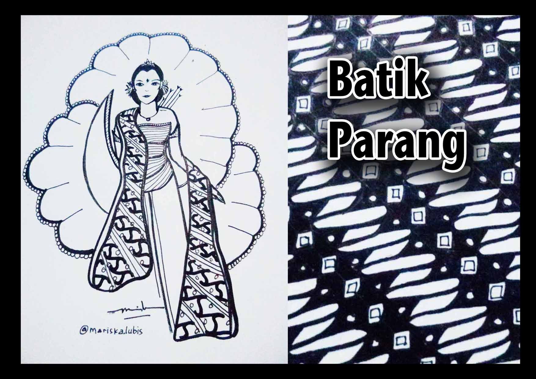 Batik Doodle Indonesia 2 Batik Parang Dan Logo Steemit Ind Eng