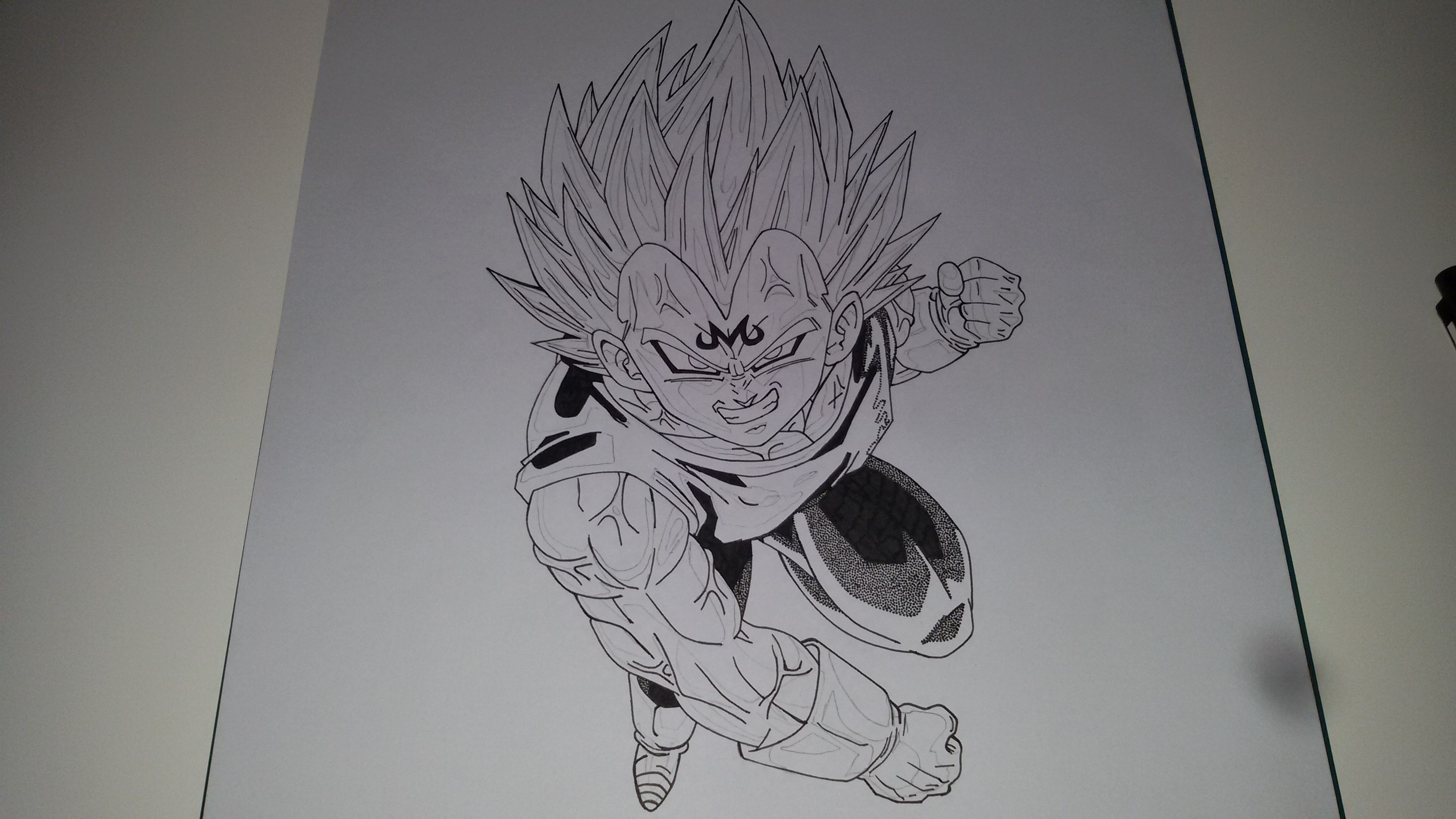 #8 - Dragon Ball Z // Drawing of Majin Vegeta — Steemit