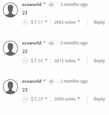 high paying comments by ecoworld