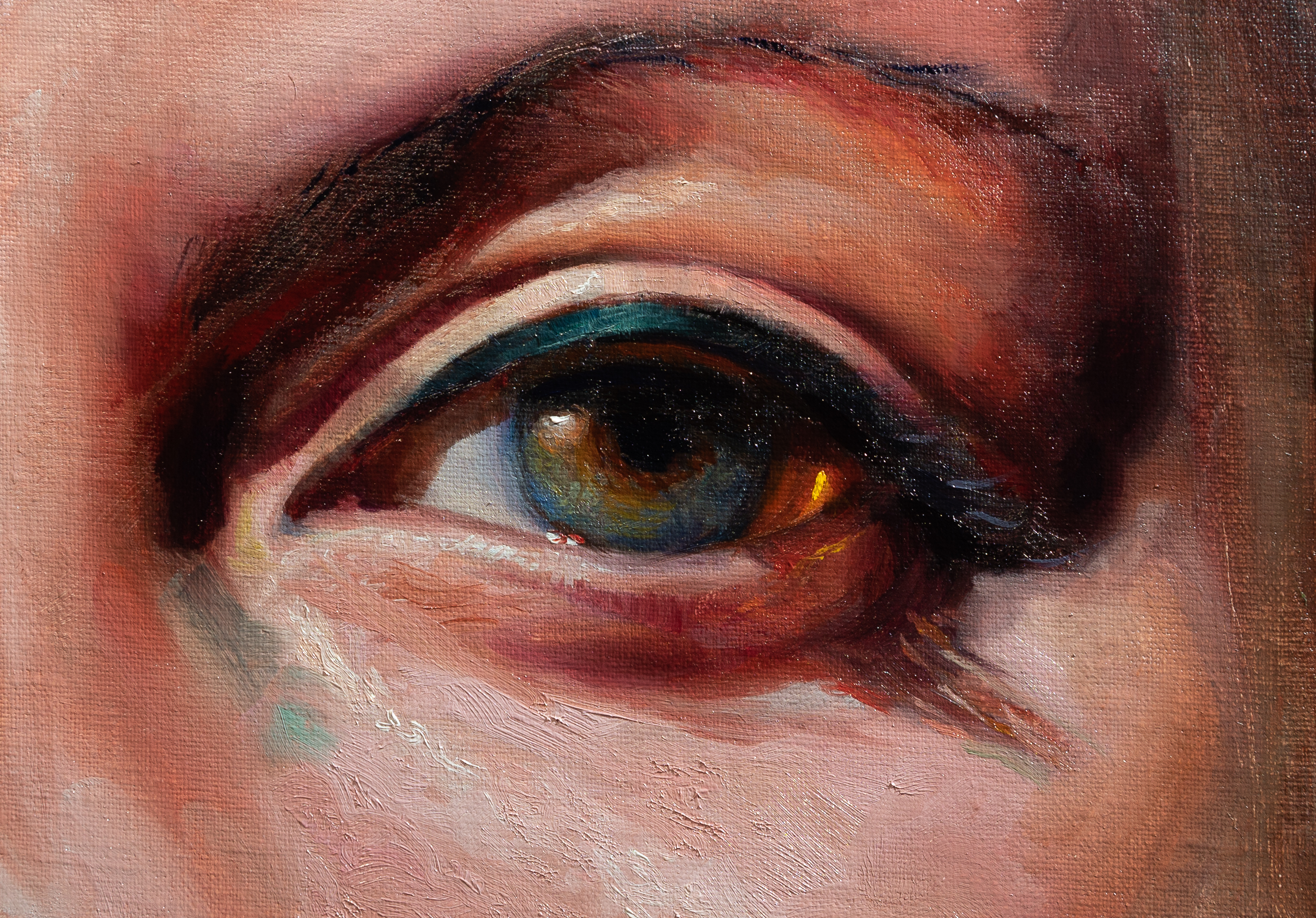 Картина глаз человека