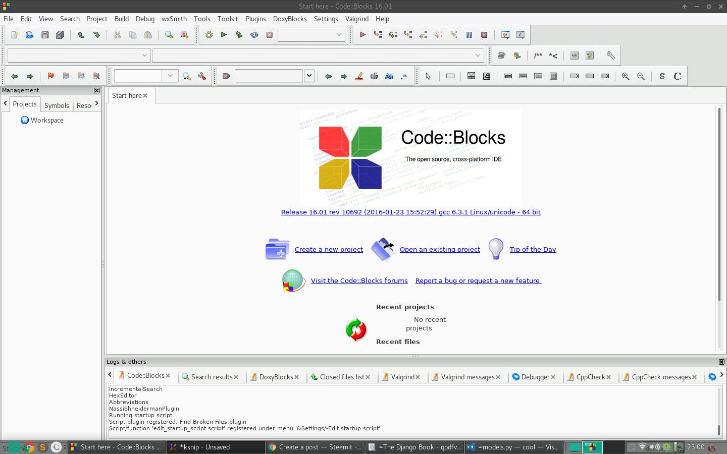 Как создать новый проект в codeblocks c