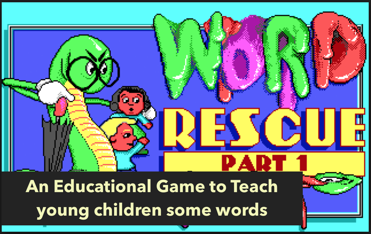 REVISIT CLASSIC GAMES] WORD RESCUE : An Education Game for Young Children.  — Steemit