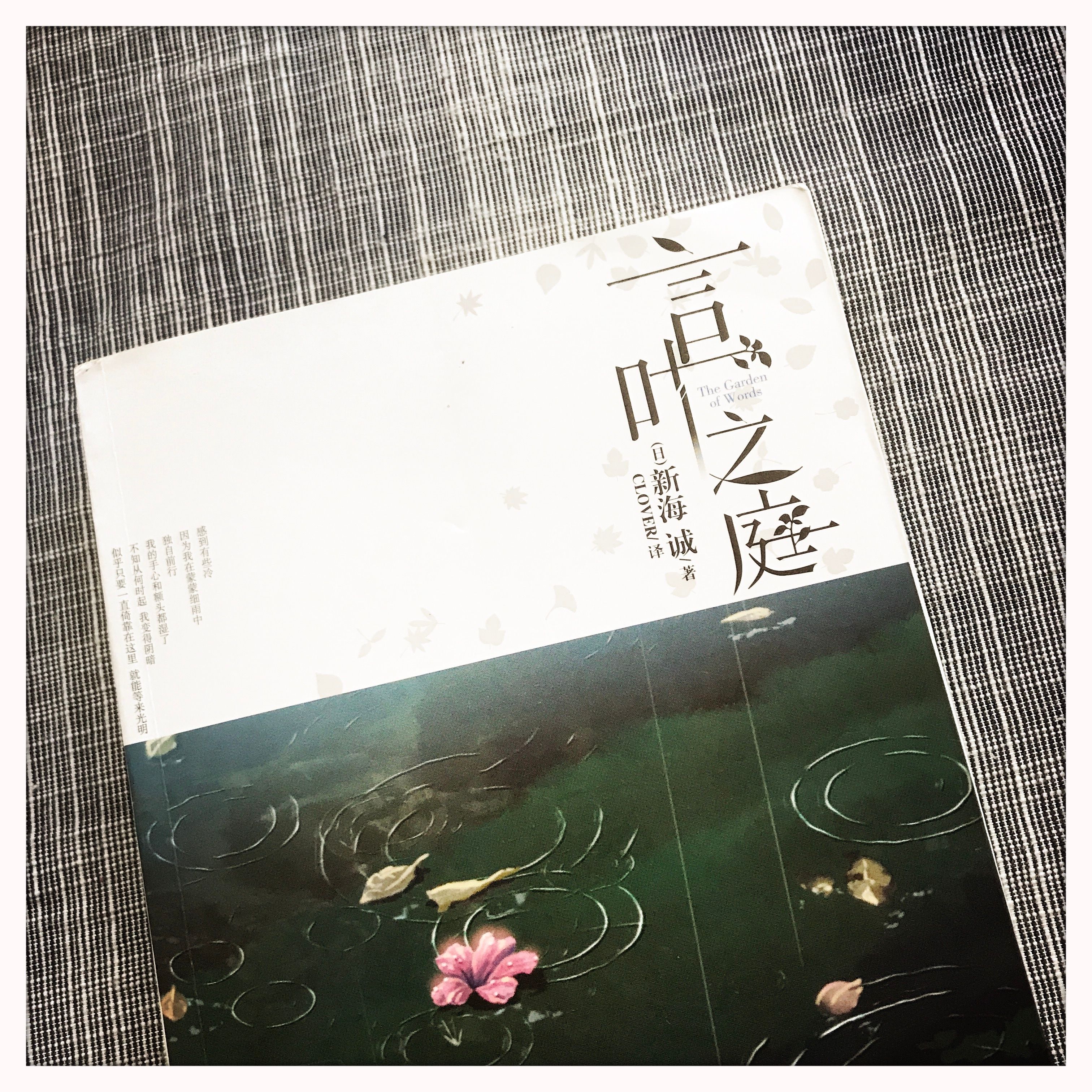 能通过新海诚的眼光重新打量这个世界，是我作为读者的幸运  -  读新海诚《言叶之庭》| 月旦评 | 品乐书会