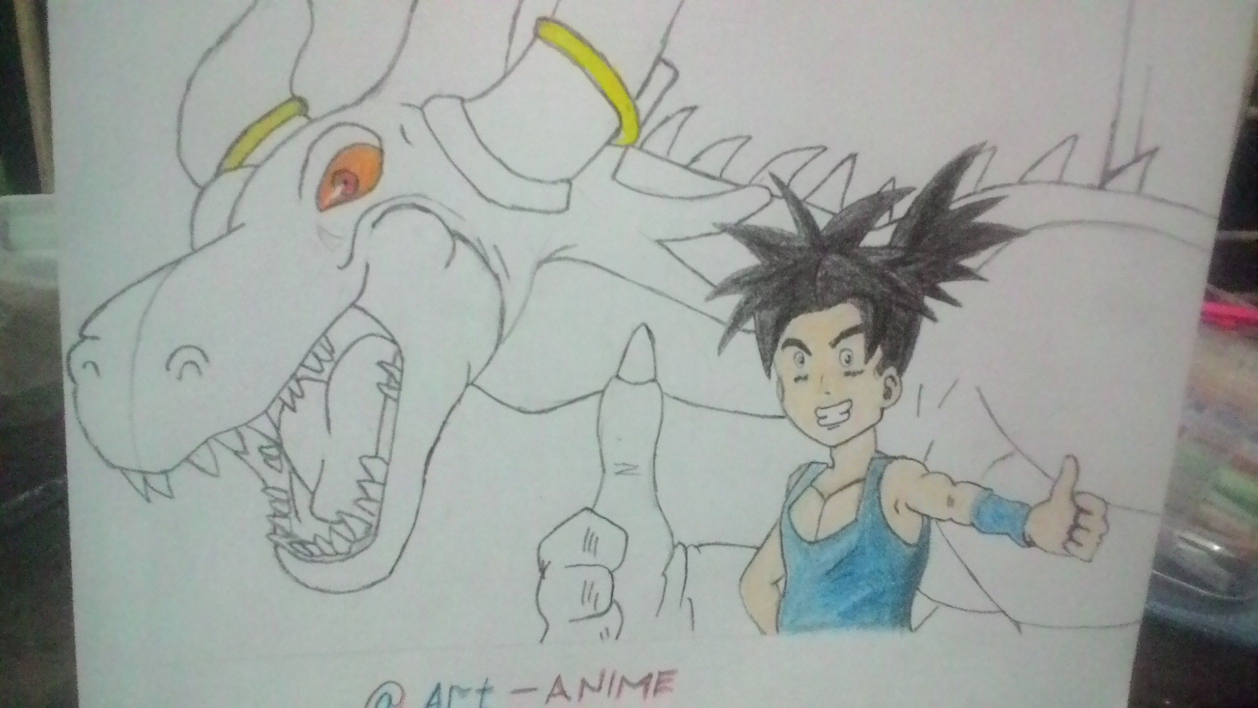 Drawing Art Shu Dragon Blue Dragon My Experience Is Drawing Blue Dragon Anime Character Steemit