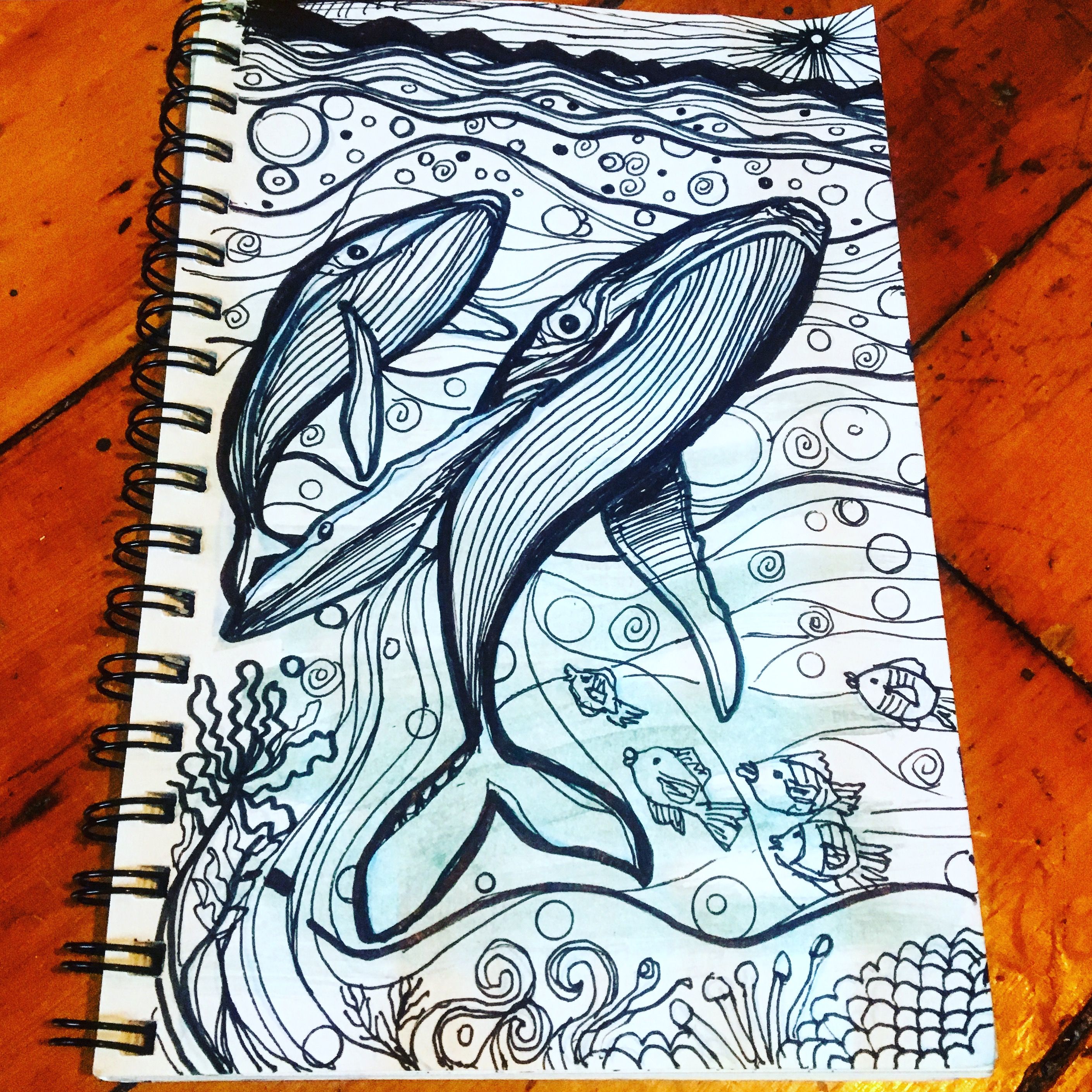 Life Underwater  Inktober Drawing by Nathan J Taylor — Steemit