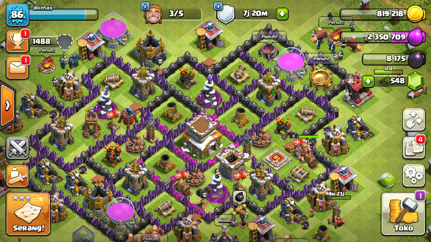 how to clear chat in clash of clans for android