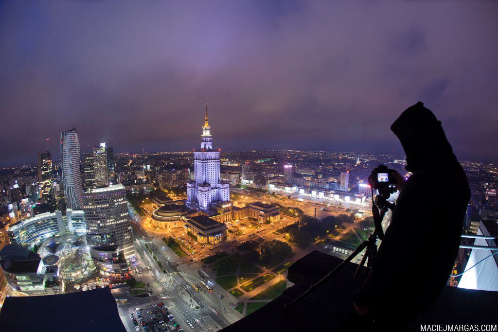 Me on the roof at night