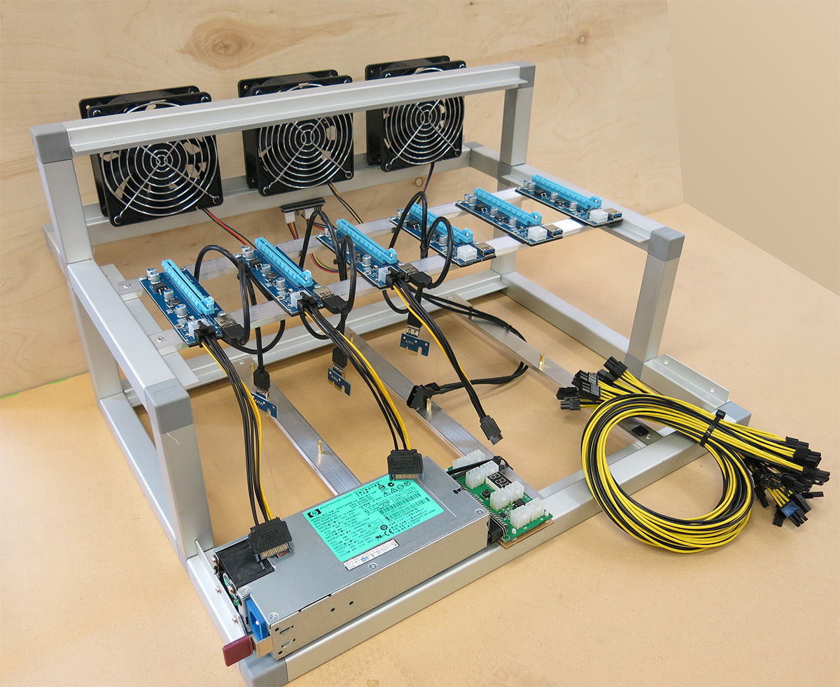 6 GPU Ethereum Mining Rig Hardware Build Guide