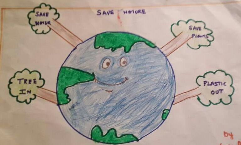 Save Tree🌲 Save Earth🌎 drawing for Beginners to make drawing easier  #savetrees #schoolproject - YouTube