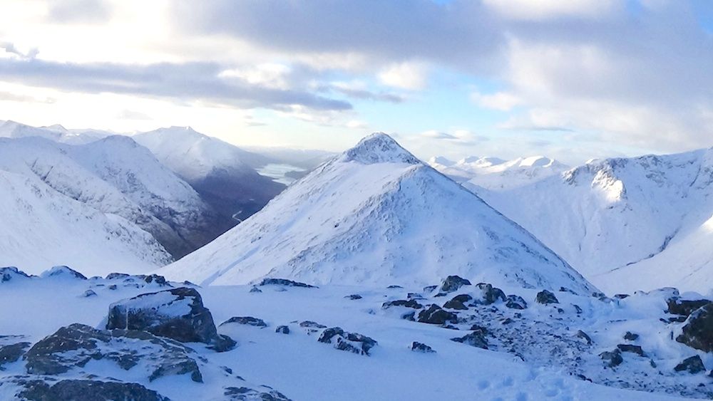 15 Looking west to ridge of Stob Dubh and Loch Etive from summit of Stob Coire Raineach GORGEOUS.jpg