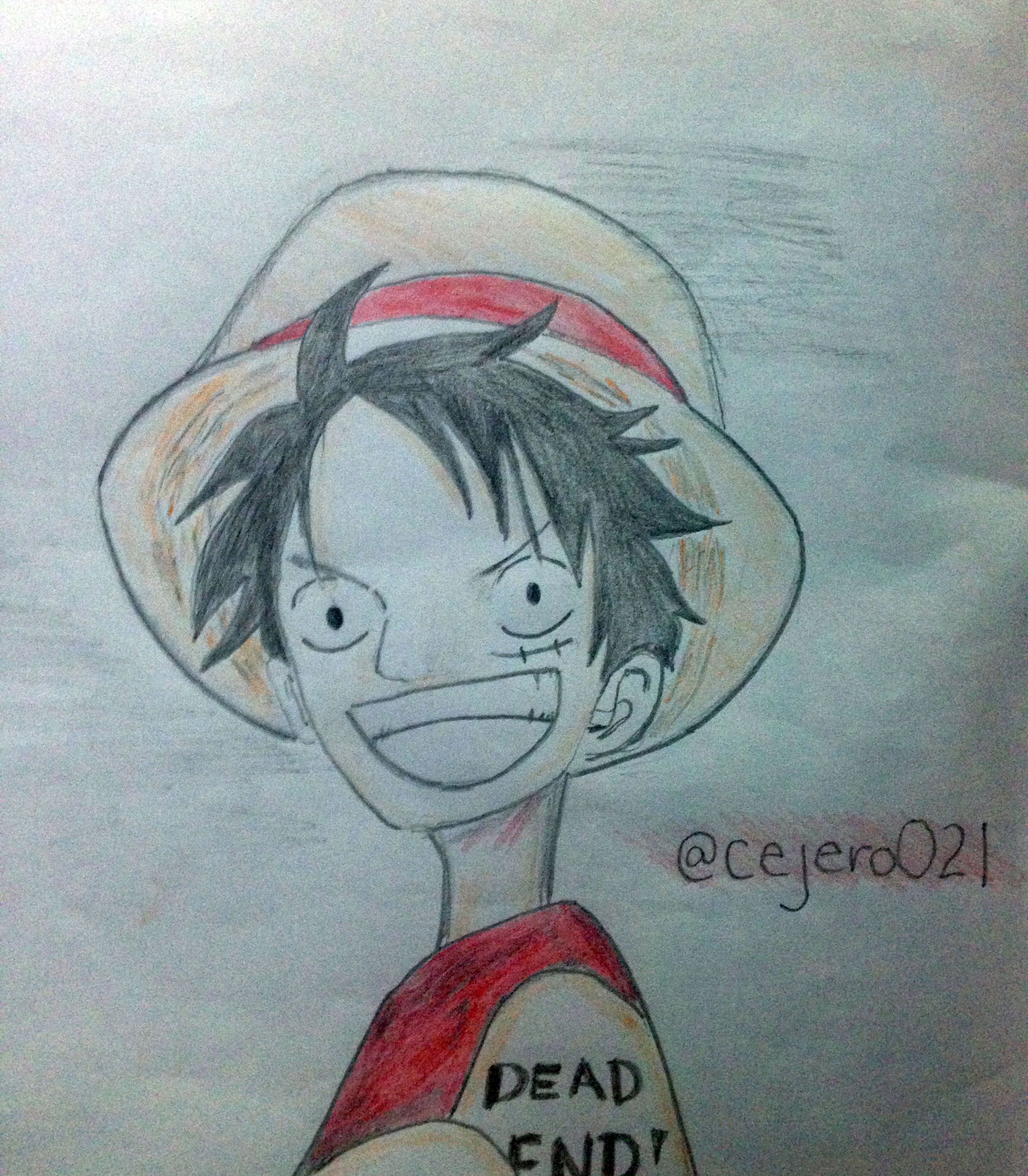 Drawing Everyday For Fun And Practicing 7 365 Luffy Of Onepiece Steemit