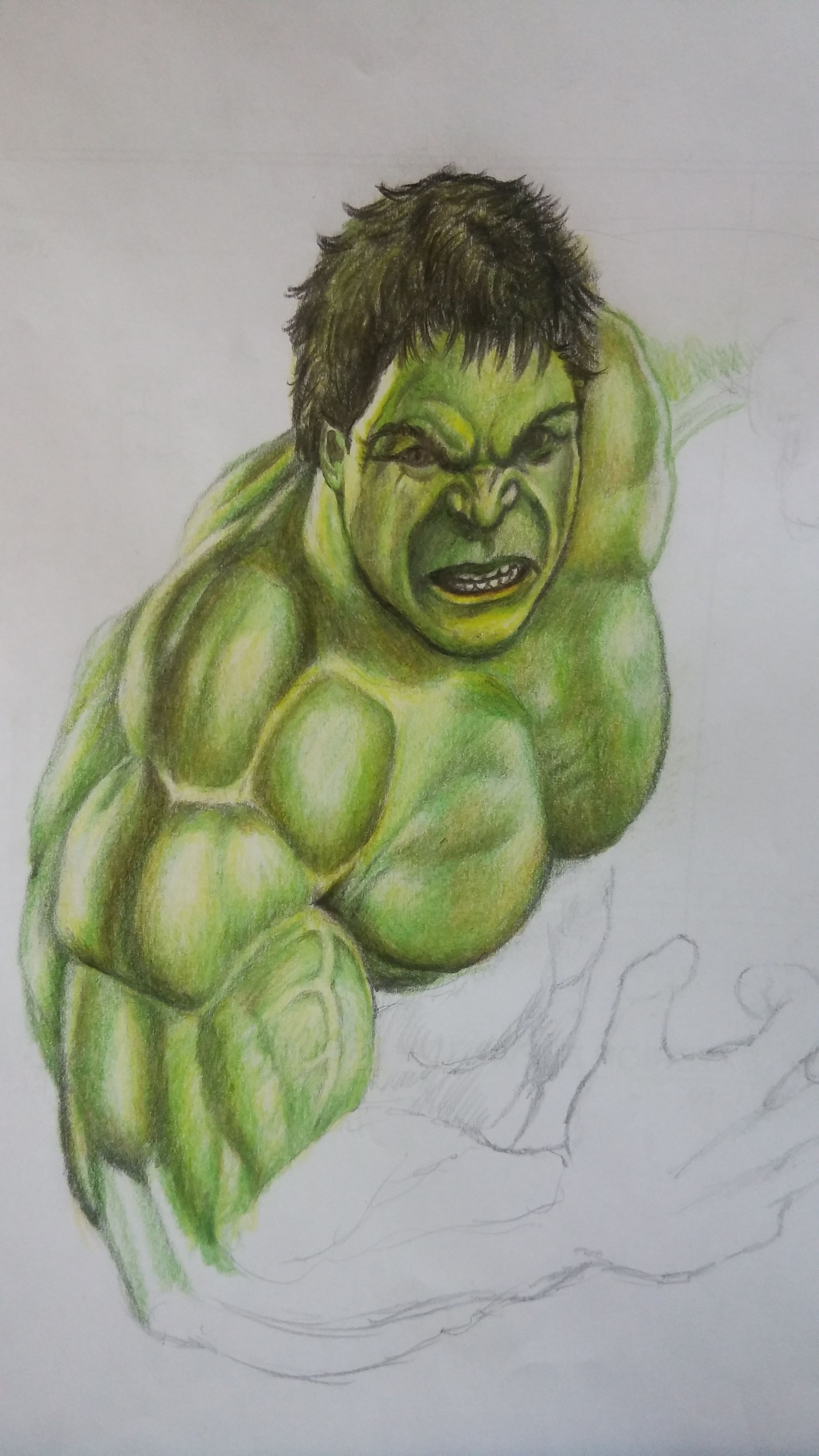 Wolverine vs Hulk Pencil Illustration by Dale Keown, in Modok Mike's HULK  Comic Art Gallery Room