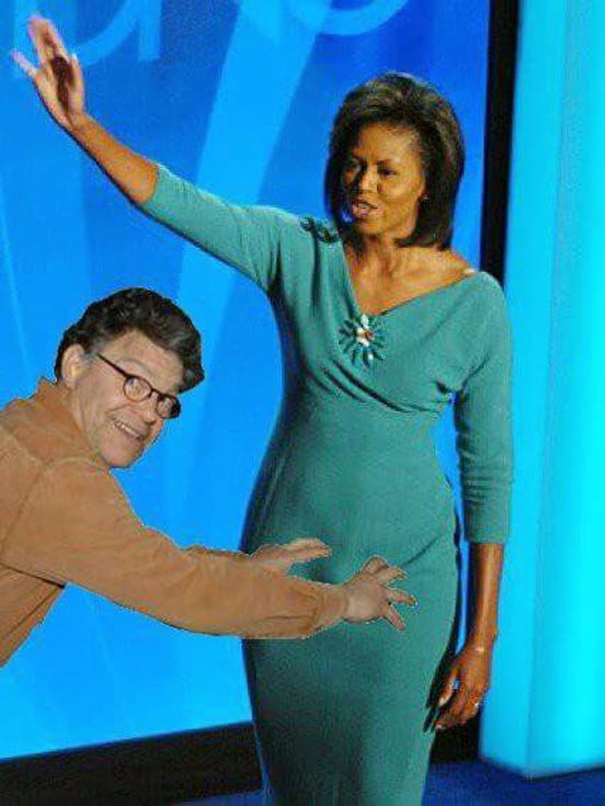 al franken gropes michelle obama tranny man.jpg