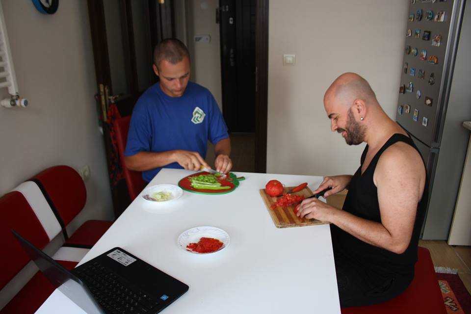 turkish musician and lithuania cooking.jpg