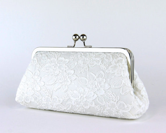 ivory bridal bag
