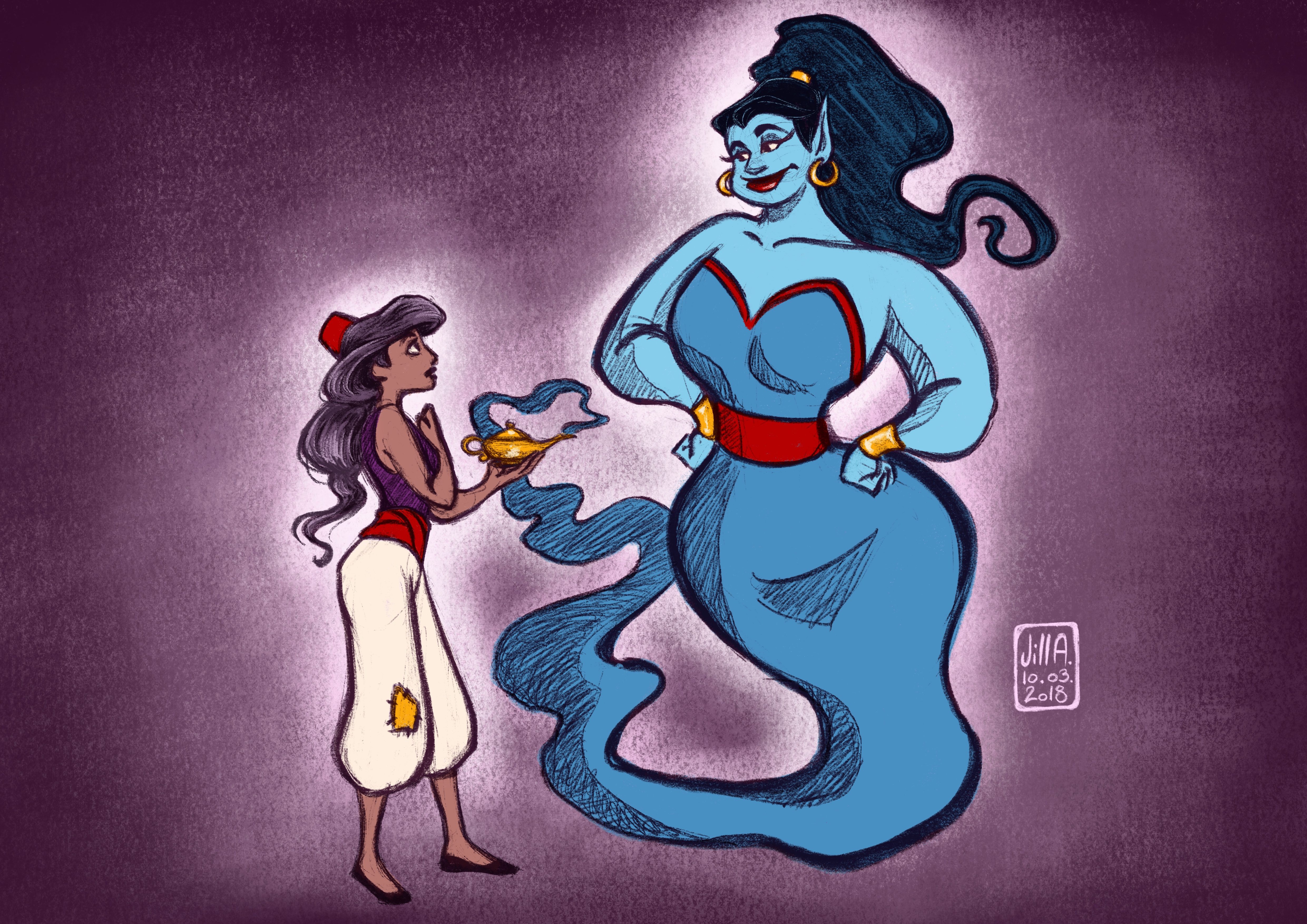 Design A Character - Genie & Aladdin female edition — Steemit