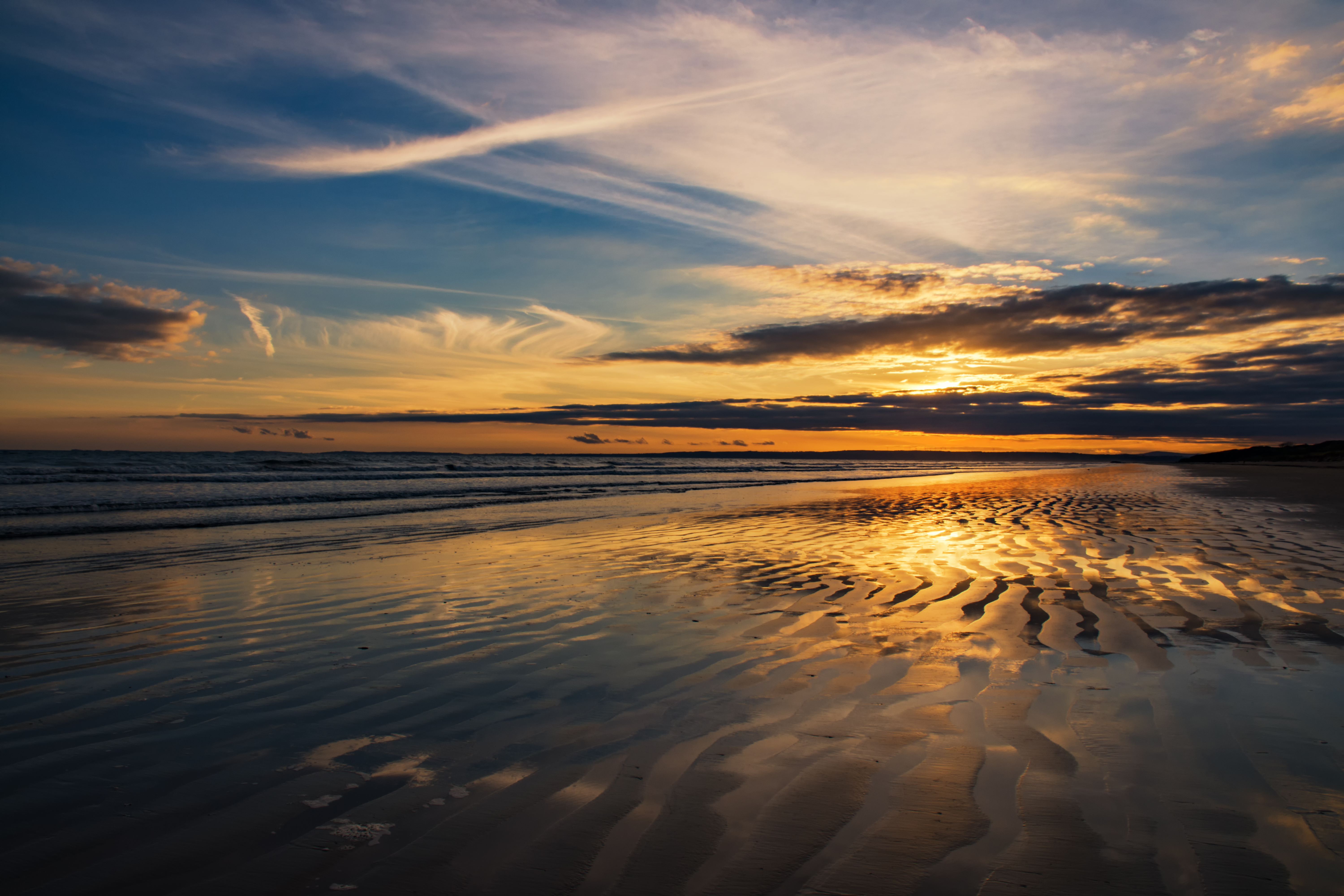 sunset cefn sidan pembrey - by steve j huggett.jpg