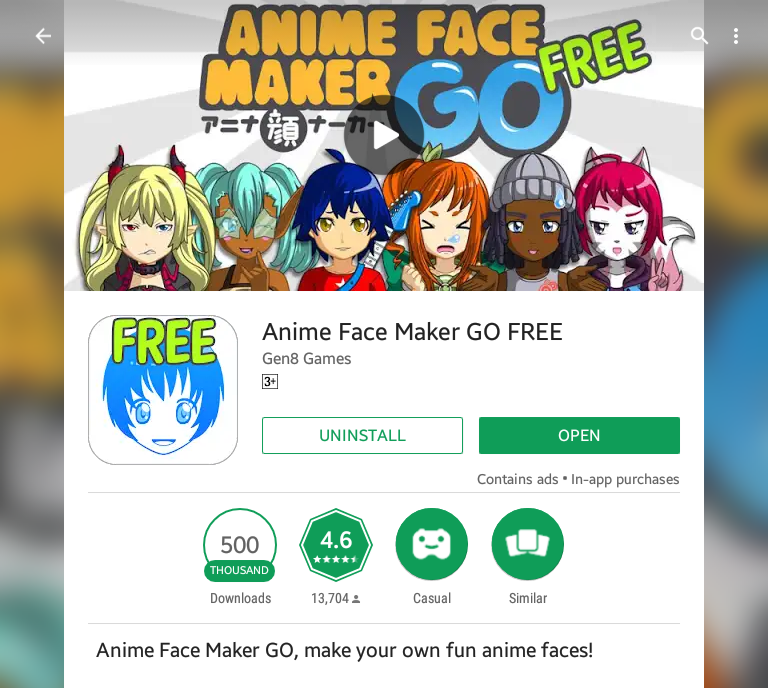 App Review : Animé Face Maker Go FREE — Steemit