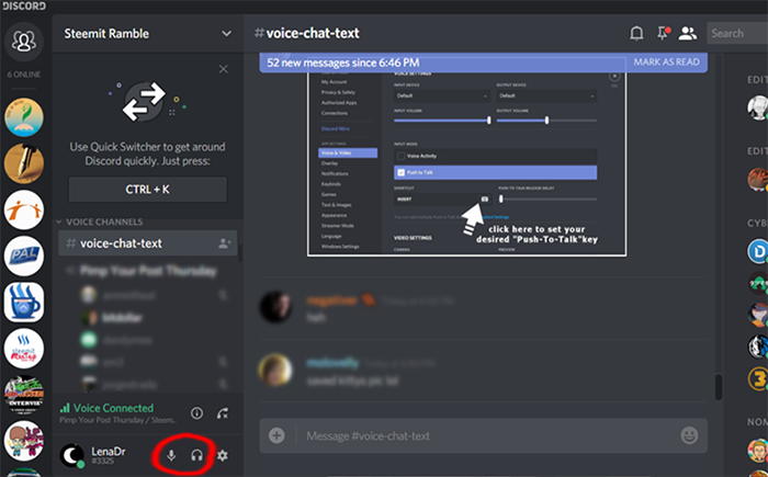 discord push to talk sound