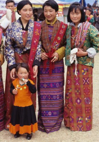 Bhutan - Paro - Festivalgoers.jpg