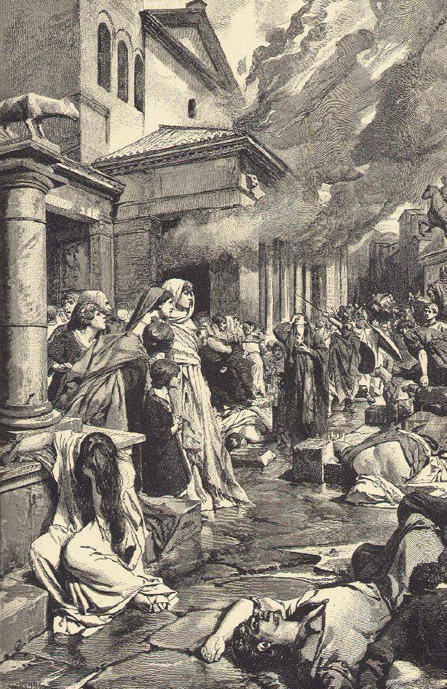 Захват рима год. Разграбление Рима в 410 году Аларихом. Взятие Рима готами 410. Разграбление Рима варварами картина.