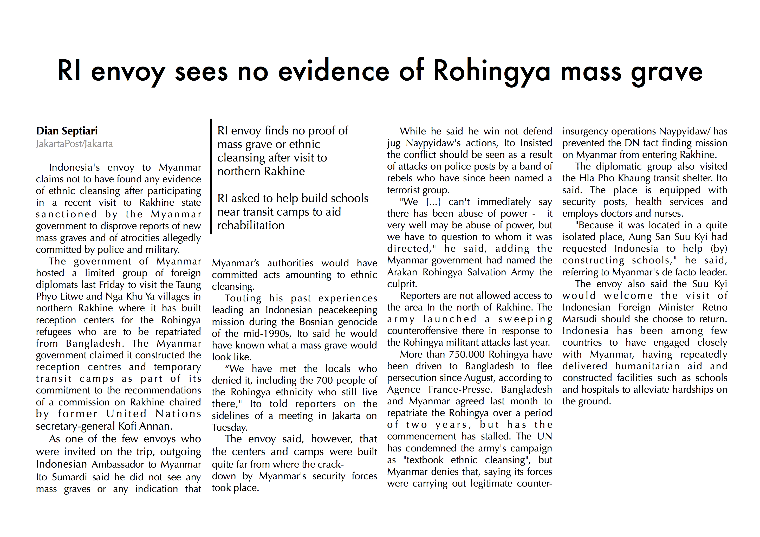 JakartaPost article 14022018_RI Envoy sees no evidence Rohingya mass grave.jpg