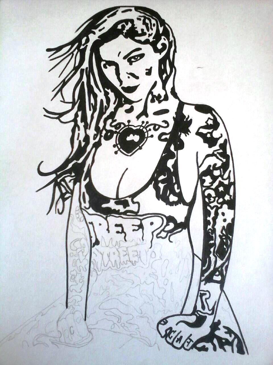 My drawing: Riae Suicide - Original art — Steemit