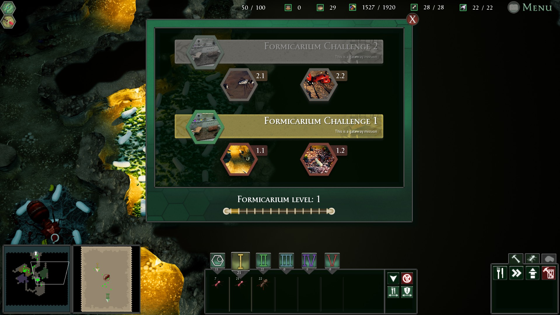 empires of the undergrowth difficulty changes for you