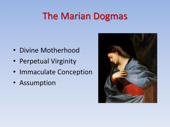what are the four dogmas of the catholic church