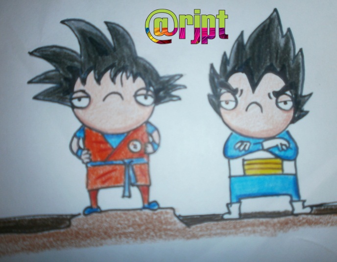 Dibujando a Goku y Vegeta — Steemit