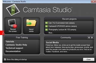video file input for camtasia 9