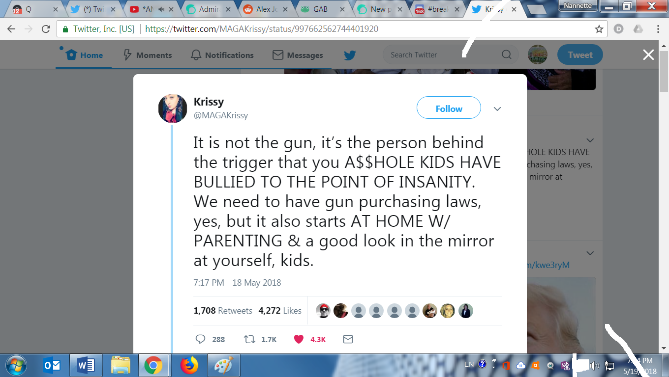 Qanon quit bullying to insanity gun grab 5 18 2018.png