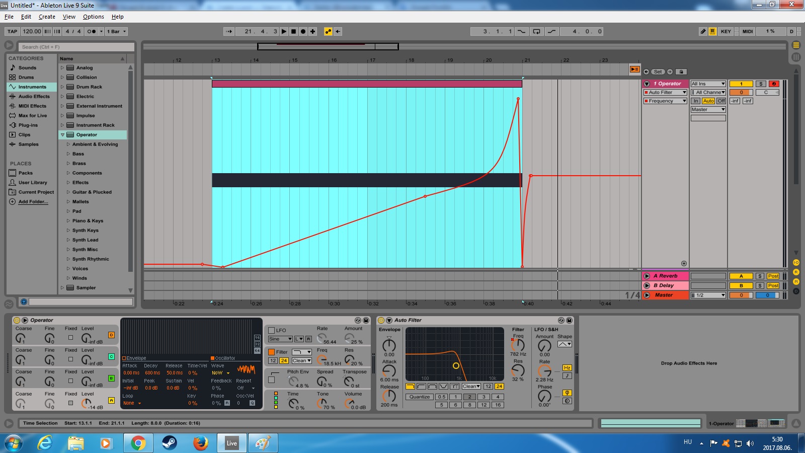 Ableton зависает при открытии проекта