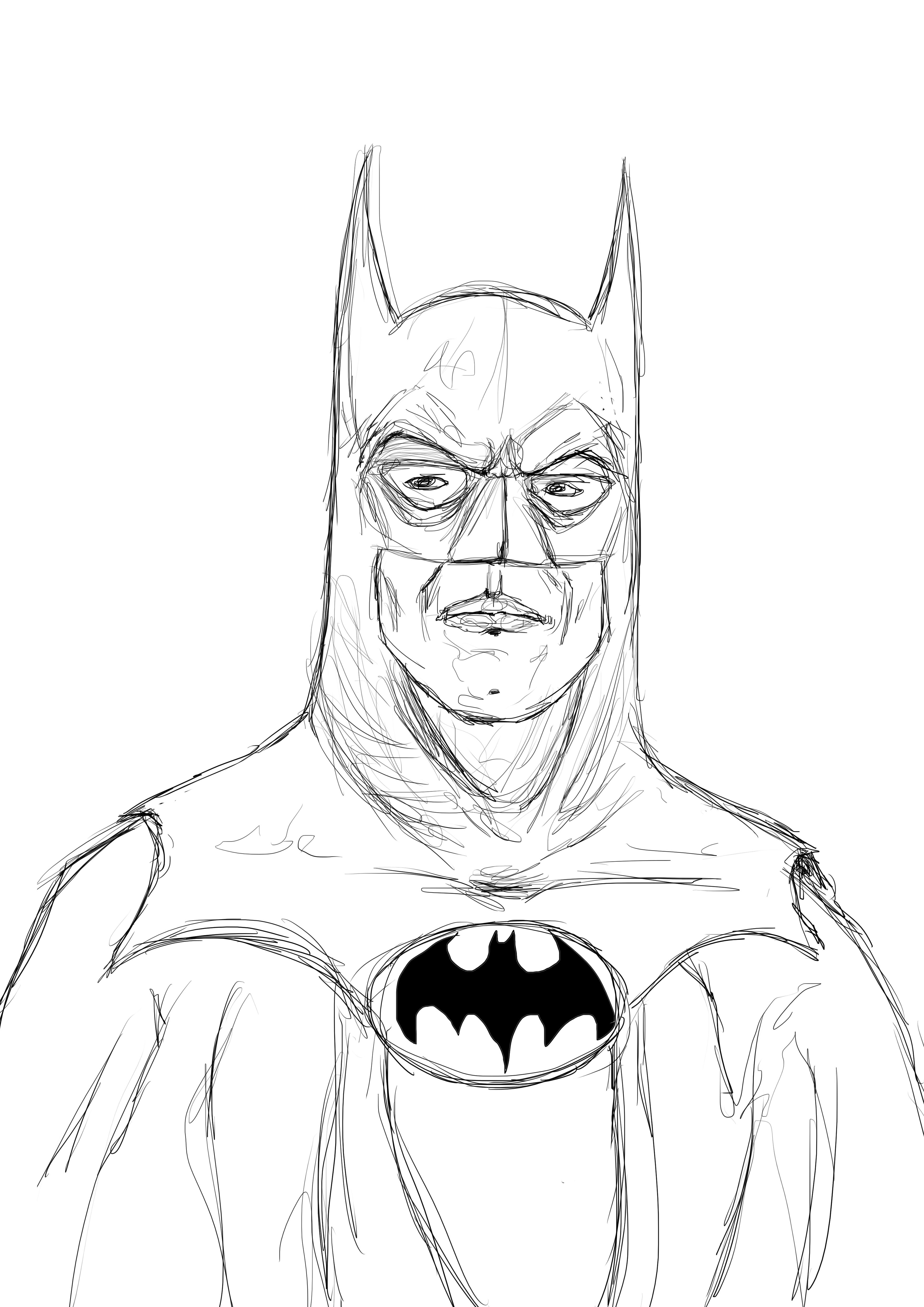How to draw batman / LetsDrawIt