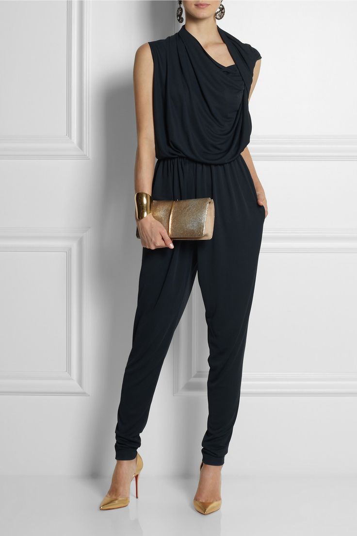 jumpsuit with turtleneck underneath