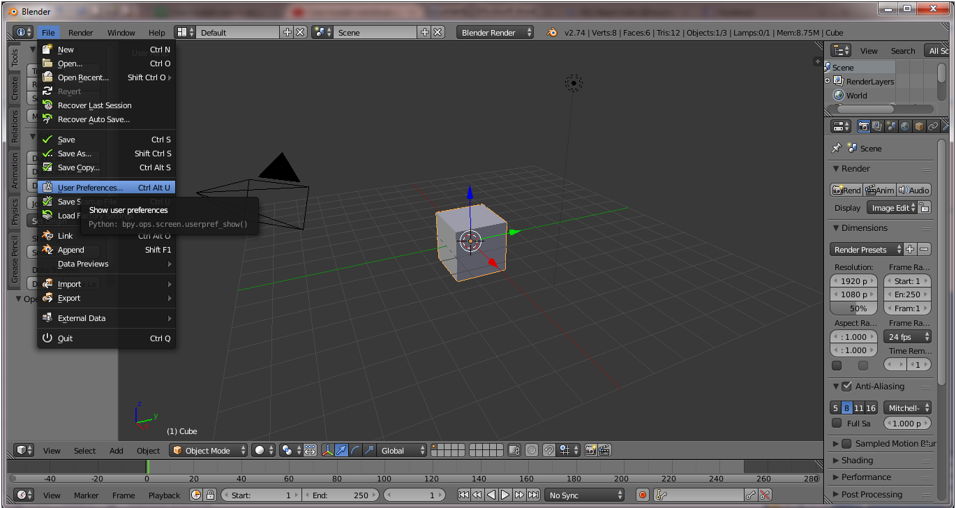 Blender addons