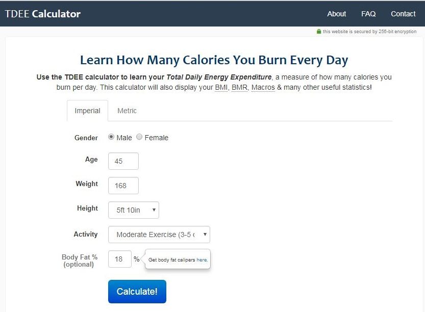 Total Daily Energy Expenditure (TDEE) Calculator, Burn Those Calories ...