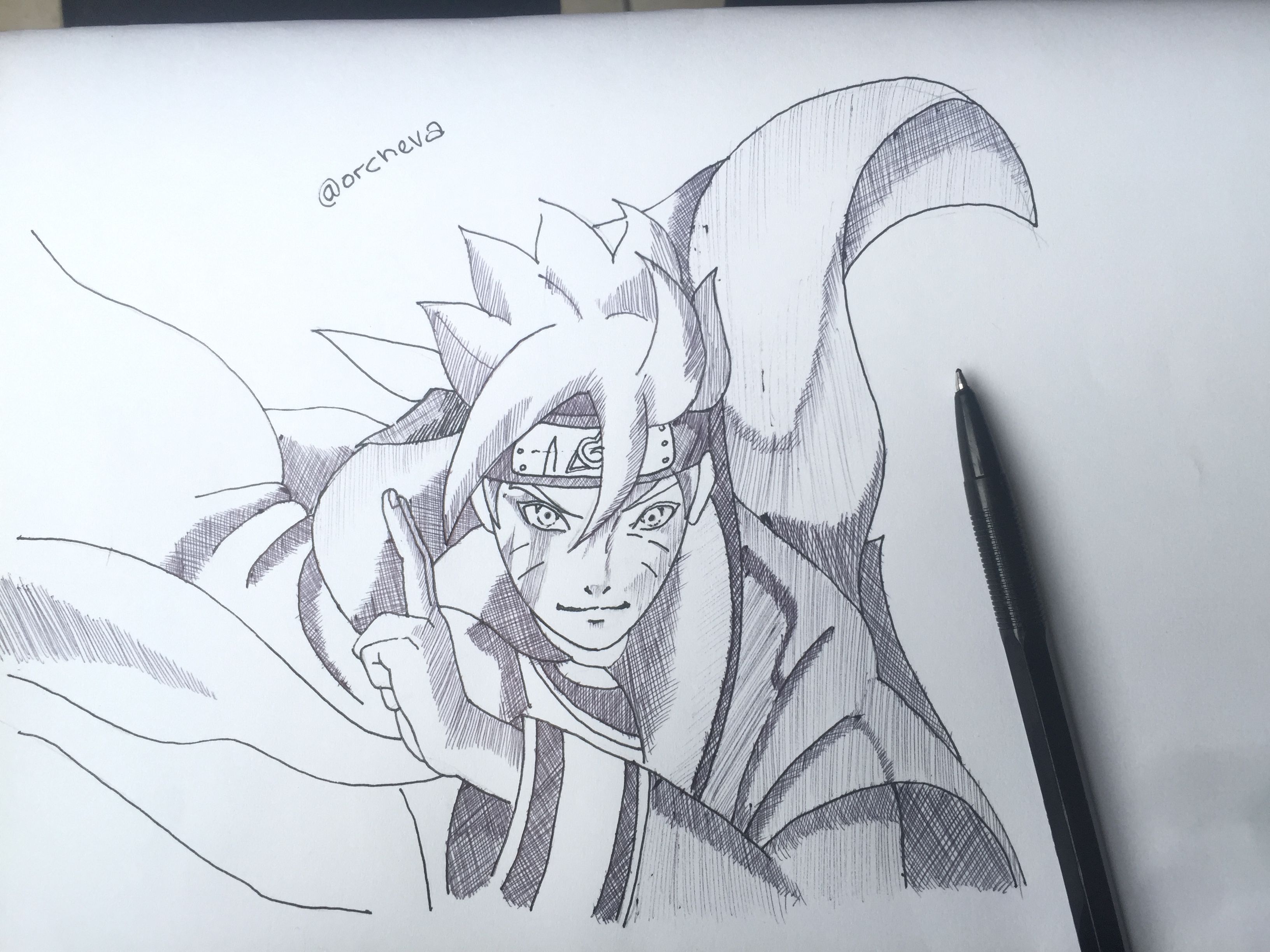 Orcheva Art Boruto For Anime Drawing Challenge 3rd Entry