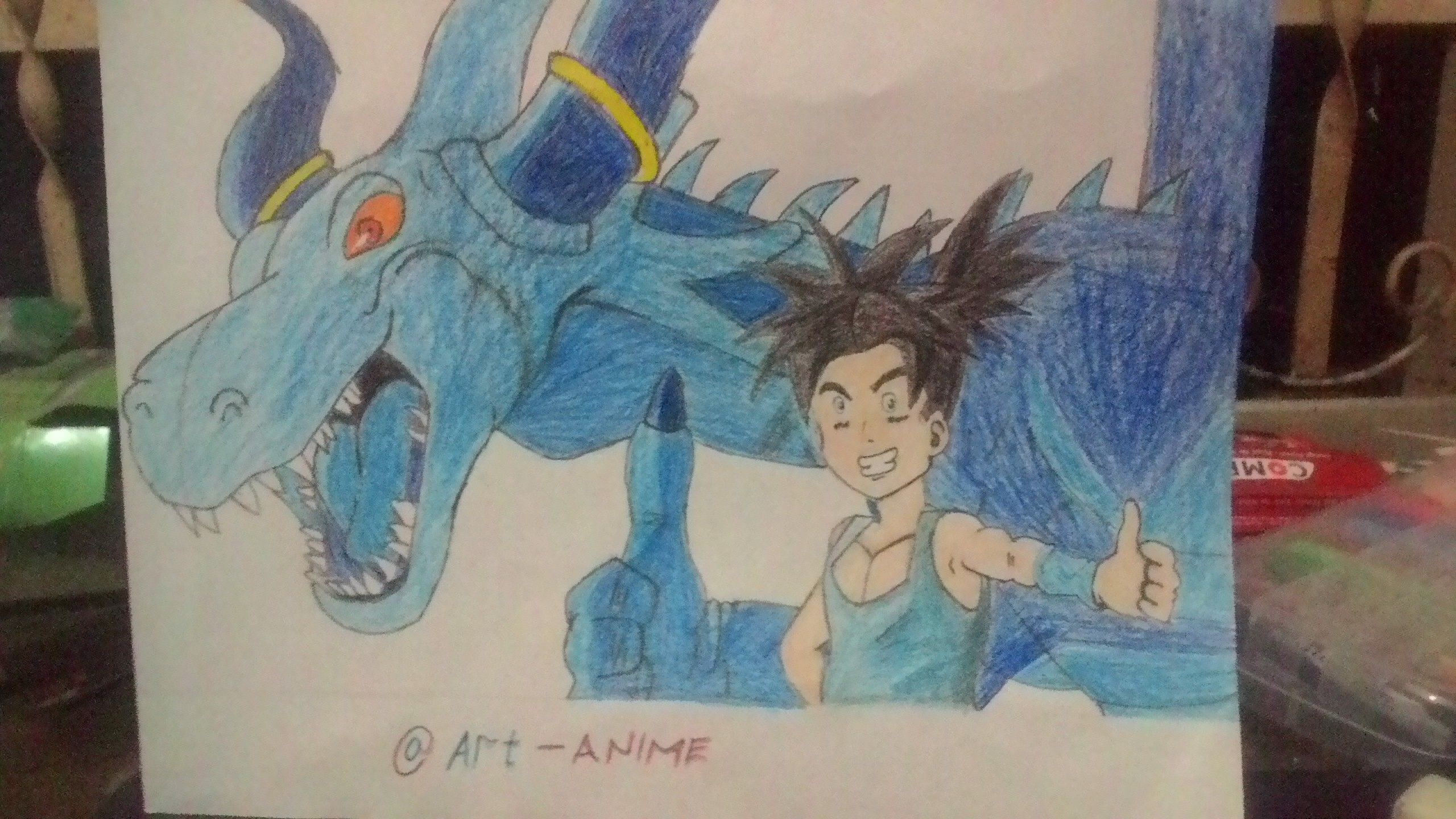 Drawing Art Shu Dragon Blue Dragon Steemit
