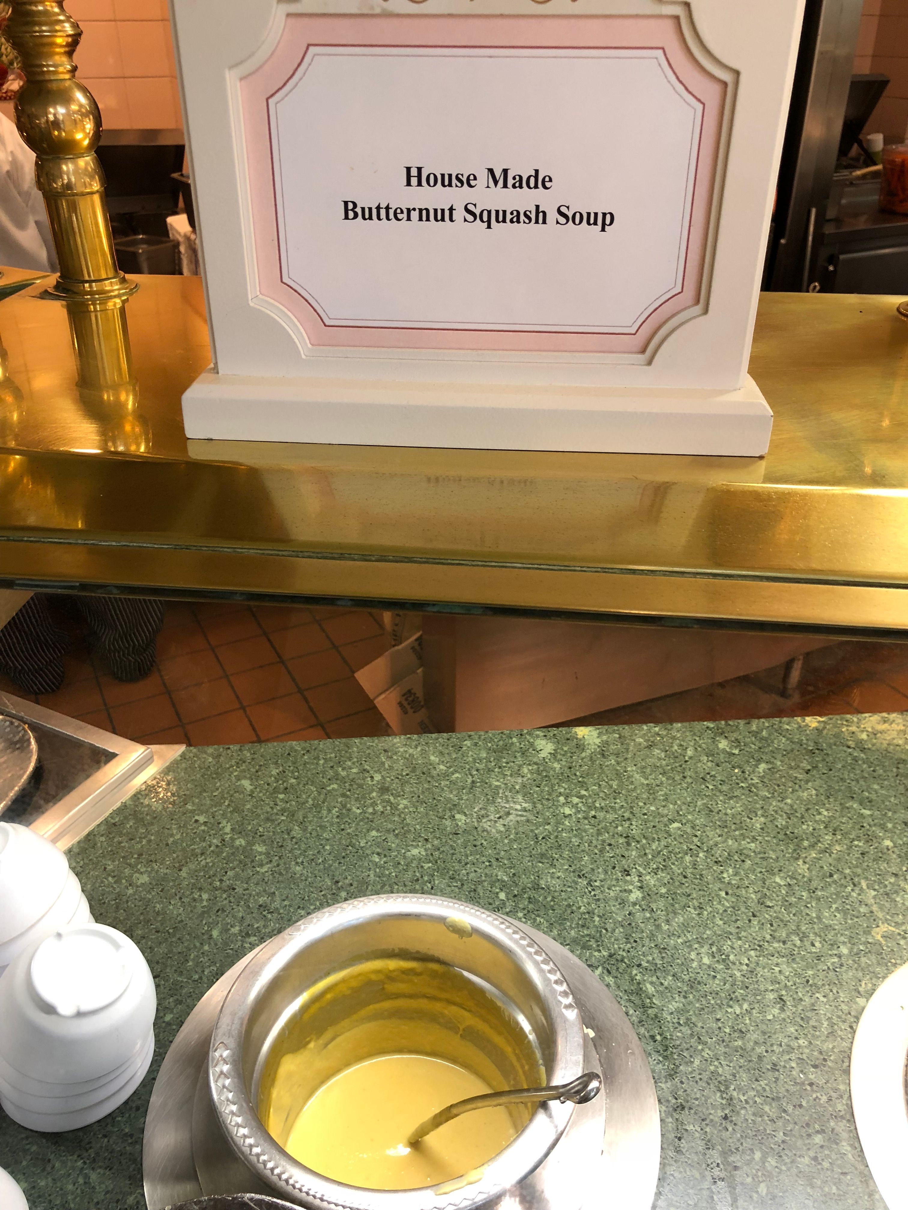 Butternut Squash soup Lunch Buffet in Walt Disney World at Crystal Palace!.jpg
